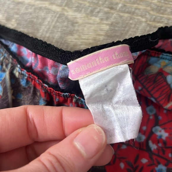 Samantha Chang Floral Mesh Lounge Pants Size Large - Picture 2 of 5